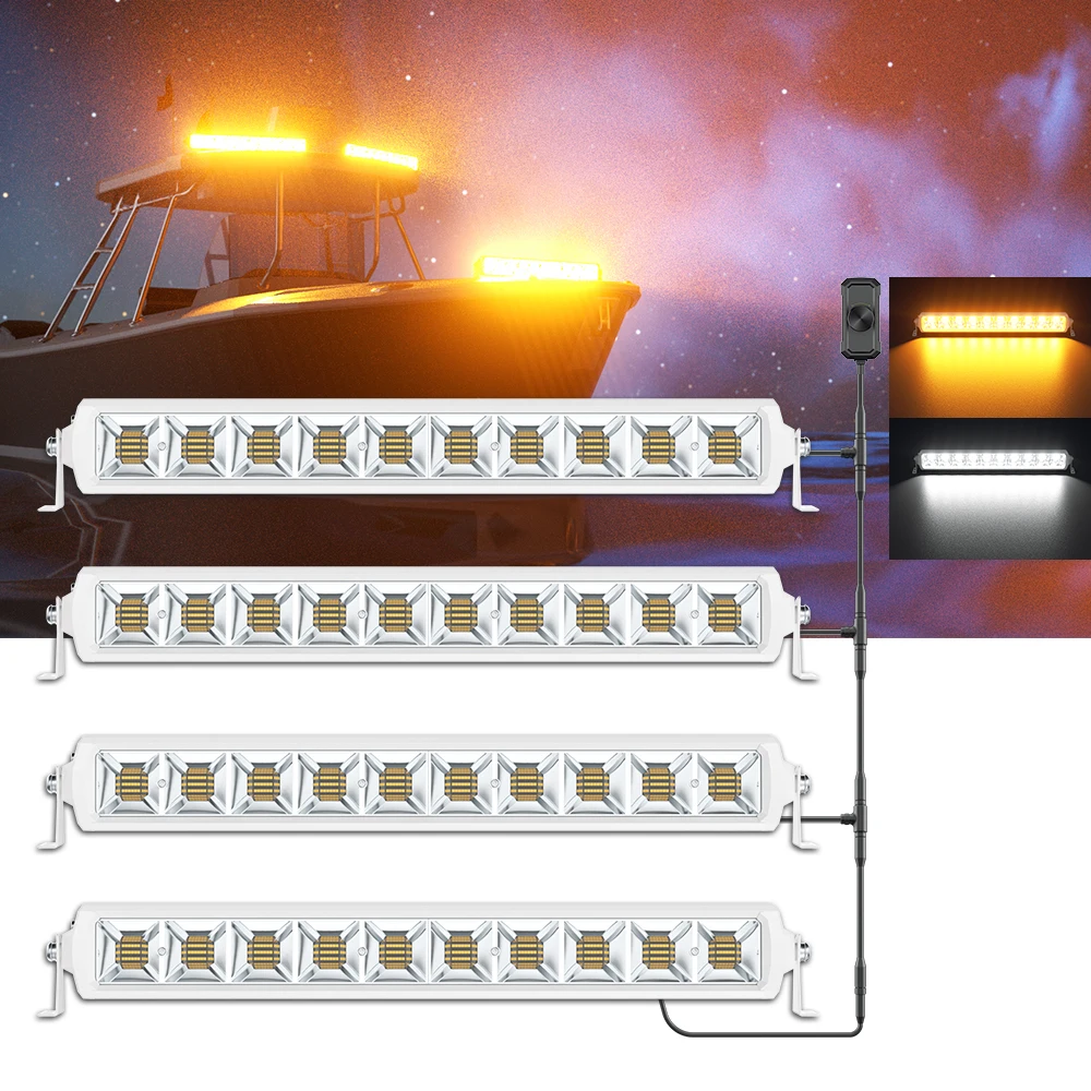 Power Tools Yellow Color - Barre lumineuse Led bicolore, 4 pièces,