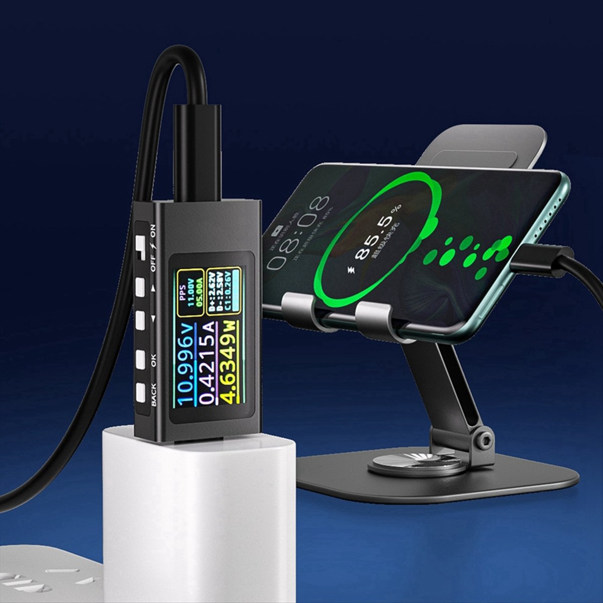 Power Tools Display - BaoBao- KWS-X1 compteur de puissance type-c