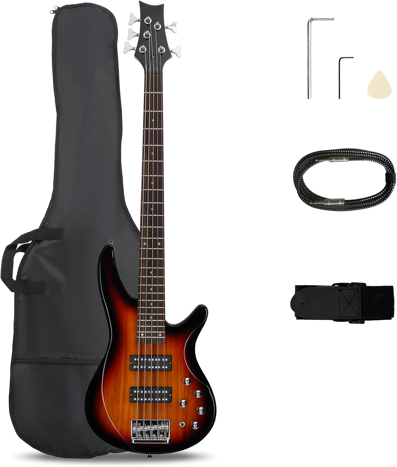 Power Tools Kits - Guitare basse électrique 5 cordes, taille