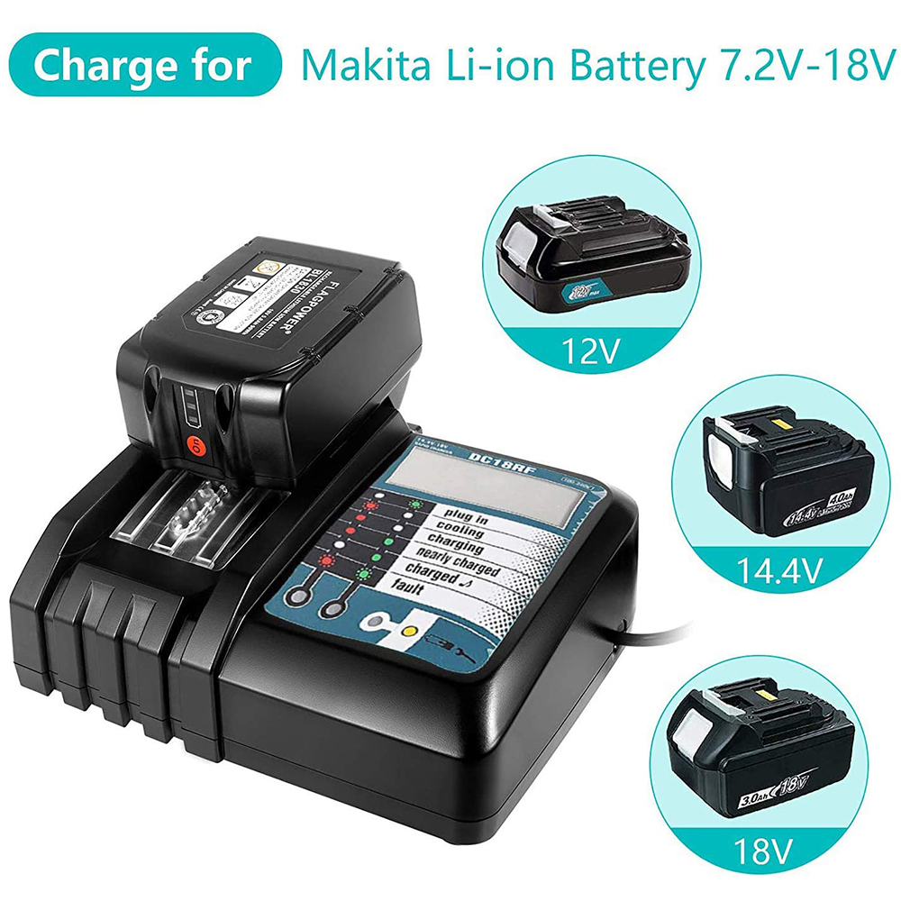 Power Tools Uk - Chargeur de batterie DC18RF 3A pour