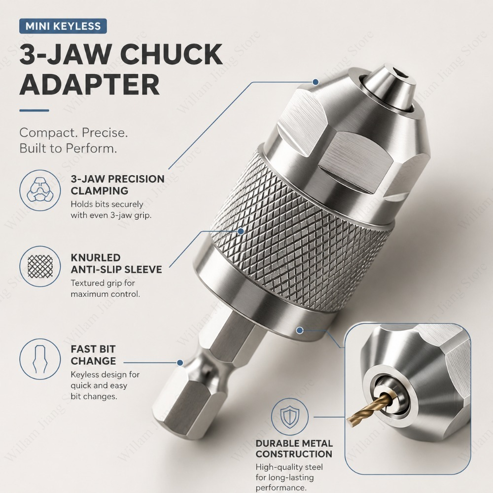 Adaptateur de mandrin à 3 mors - Power Tools Woodworking avis et prix
